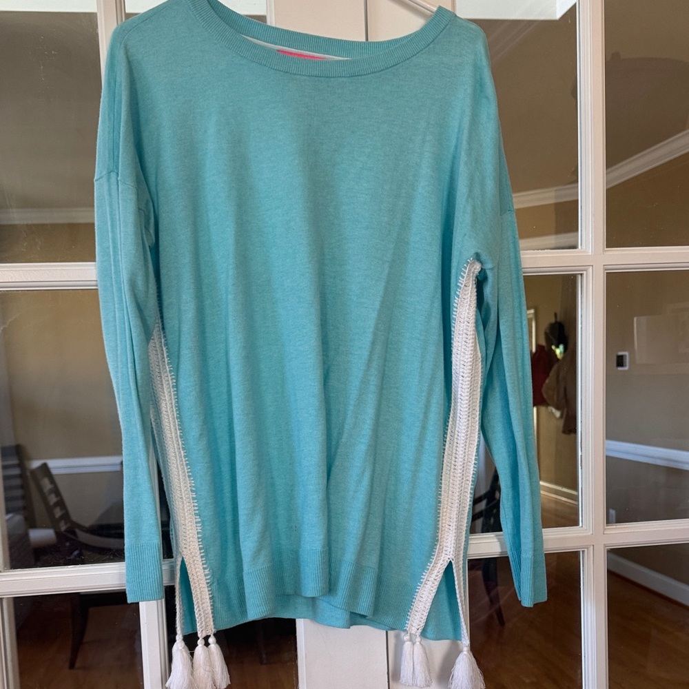 Lilly Pulitzer  Long Sleeve Top with Tassel Accents